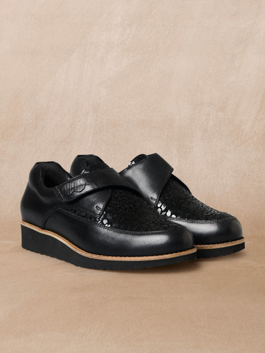 Derbies à scratch tout cuir