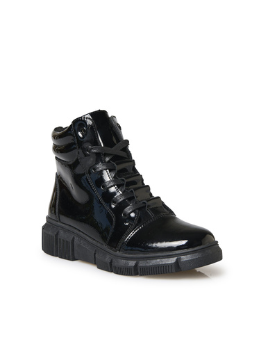 Boots fourrées zippées et lacées