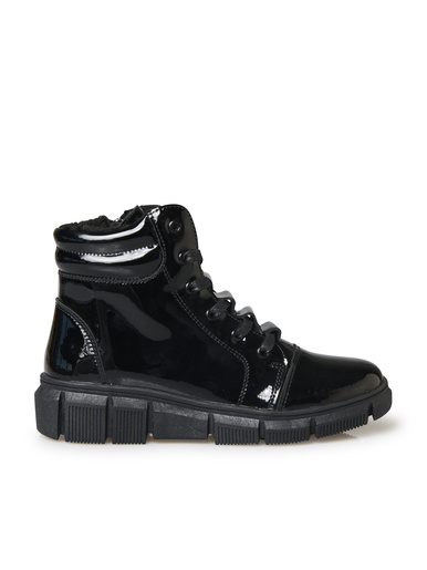 Boots fourrées zippées et lacées