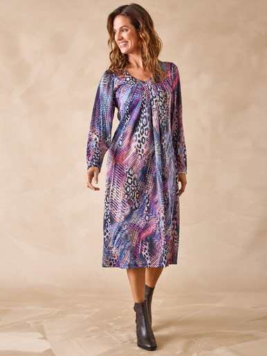 Robe housse en maille fluide