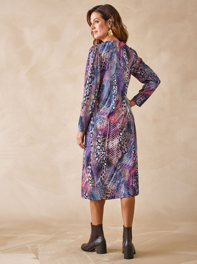 Robe housse en maille fluide