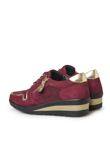 Derbies détails métallisés zip et lacets