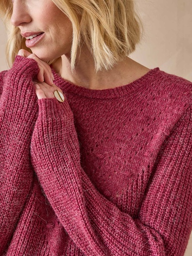 Pull avec laine et alpaga