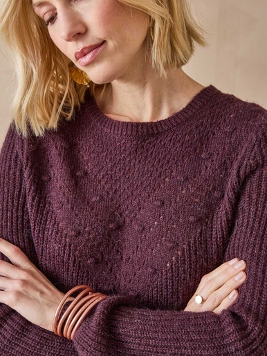 Pull avec laine et alpaga