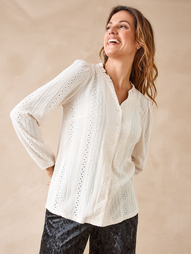 Blouse en maille - Daxon - Ecru
