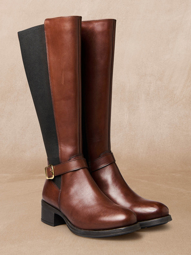 Bottes hautes mollets larges