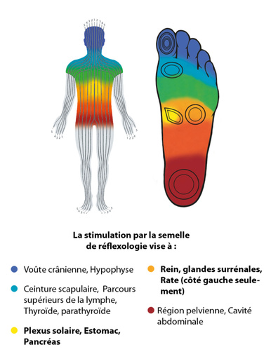 Semelles réflexologie spécial diabète