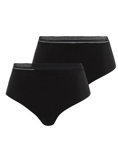 Lot de 2 culottes hautes Invisible Coton