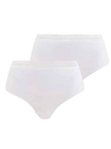 Lot de 2 culottes hautes Invisible Coton