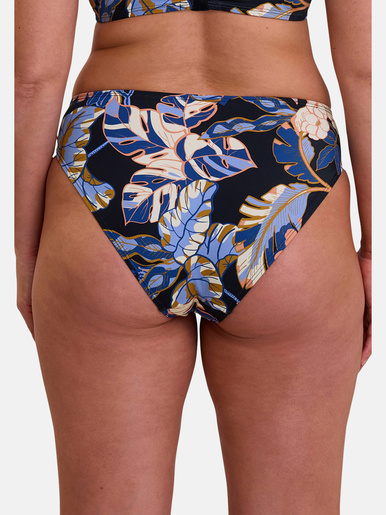 Slip de bain Fidji - Sans Complexe - Imprimé exotique noir