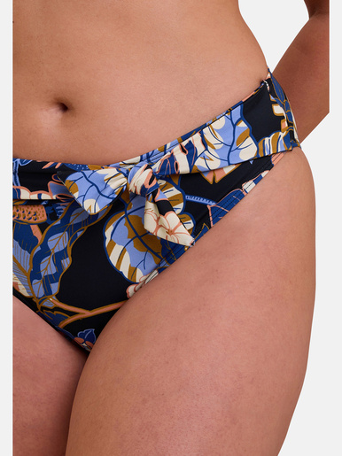 Slip de bain Fidji - Sans Complexe - Imprimé exotique noir