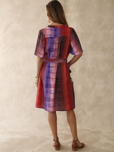 Robe housse manches courtes