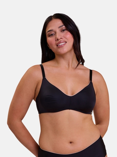 Soutien-gorge sans armatures Unseen - Sans Complexe - Noir / blush