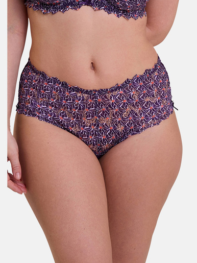 Culotte dentelle Arum Mosaic - Sans Complexe - Imprimé graphic mûre