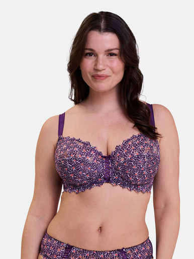 Soutien-gorge à armatures Arum Mosaic - Sans Complexe - Imprimé graphic mûre