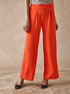 Pantalon palazzo élastiqué dos