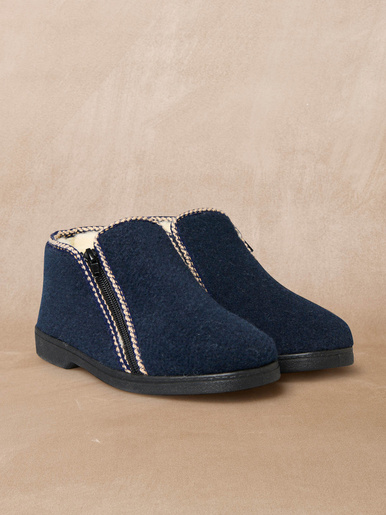 Pantoufles bottillons doublées 80% laine