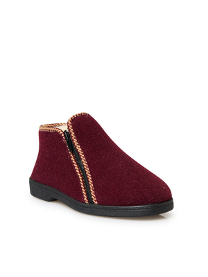 Pantoufles bottillons doublées 80% laine