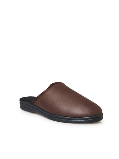 Mules unies homme - Pédiconfort - Marron