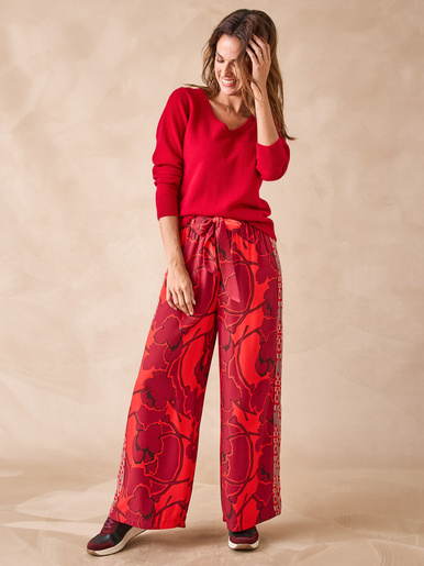 Pull 100% cachemire - Daxon - Rouge