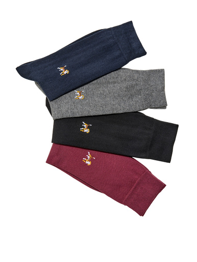 Lot de 4 paires de mi-chaussettes - Daxon - Lot de 4 assorties