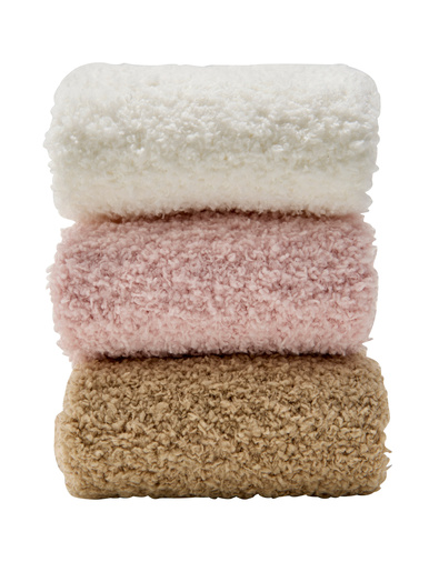 Lot de 3 paires de mi-chaussettes douces