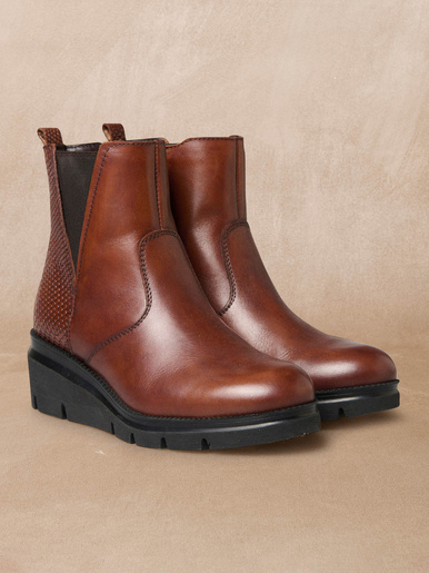 Boots compenséss talon 5 cm - Pédiconfort - 