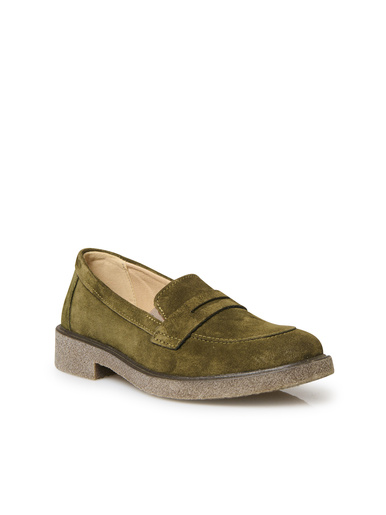 Mocassins cuir velours élastiqués côtés