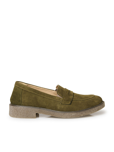 Mocassins cuir velours élastiqués côtés