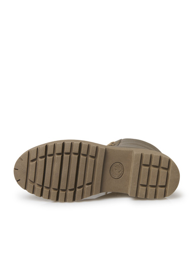 Boots zippées et lacées doublure suédine