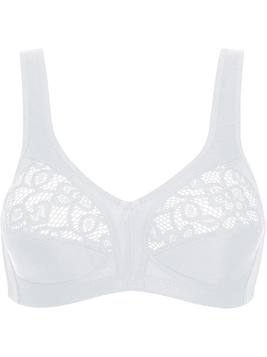 Soutien-gorge Léa sans armatures. - Naturana - Blanc