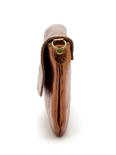 Sac pochette en cuir à bandoulière