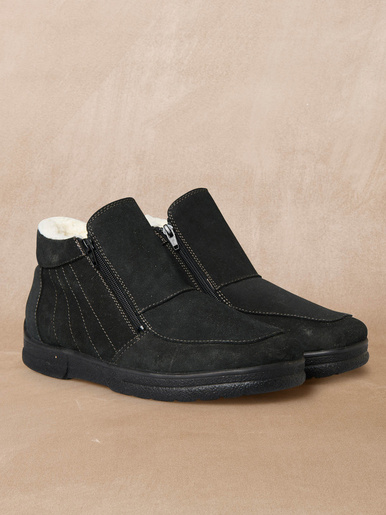 Boots fourrées double zip