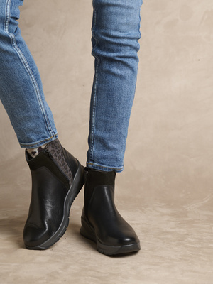 Boots zippées et élastiquées