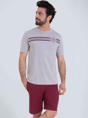 Pyjama court Sport Chiné homme