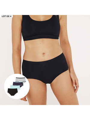 Lot de 4 boxers femme