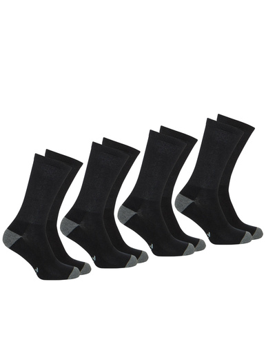 Lot de 4 paires de mi-chaussettes EcoPac - Athéna - Noir et gris chine fonce