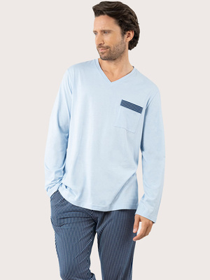 Pyjama Coton bio col V homme