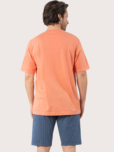 Pyjama court Coton bio col V homme