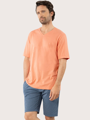 Pyjama court Coton bio col V homme