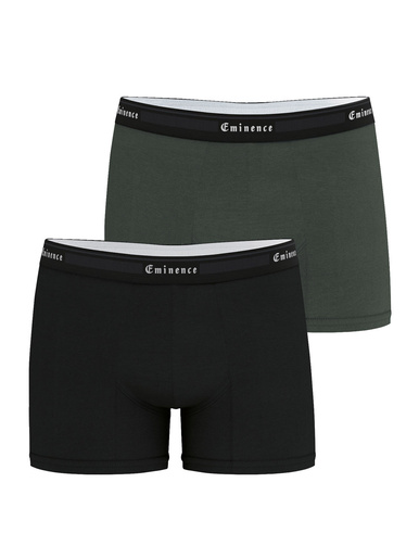 Lot de 2 boxers Tailor bio - Eminence - Noir/kaki