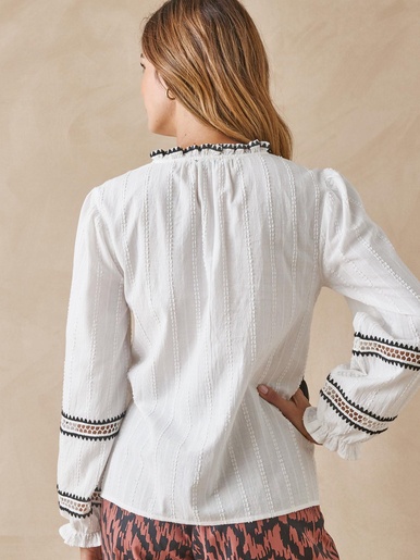 Blouse raffinée fantaisie