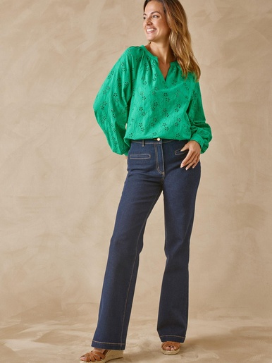 Blouse en broderie anglaise