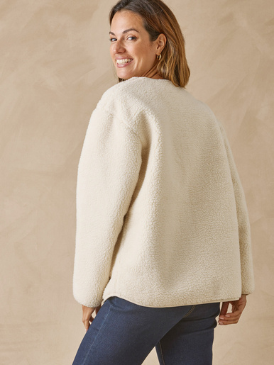 Veste teddy sherpa moumoute chaude