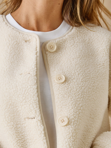 Veste teddy sherpa moumoute chaude