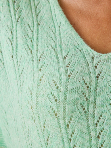 Pull manches T avec laine