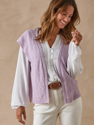 Gilet sans manches avec laine