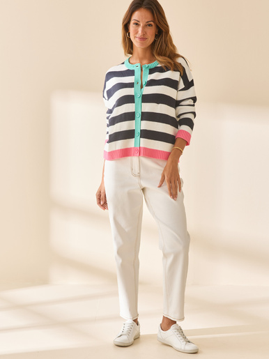 Cardigan rayé