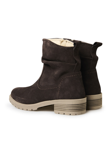 Boots molletonnées effet plissé