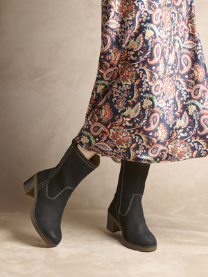 Boots hautes molletonnées